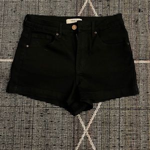 Forever 21: high waisted mini shorts | size: 26 | color: black